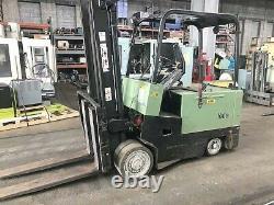 10000 lb Capacity Yale Electric Forklift with 8 x 54 Forks, Battery & Charger