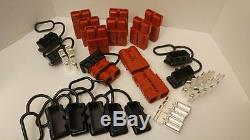10 Charger Plugs+contacts, #4awg, Anderson, Sb175a-600v, Forklifts, Boats, 4x4