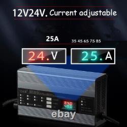 12V 24V Li-ion Lifepo4 Battery Charger 25A 14.6V 29.2V RV Forklift Car Scrubber