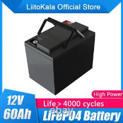 12V 90Ah 60AH Lifepo4 Lithium Battery Solar Golf Car For Forklift Battery New