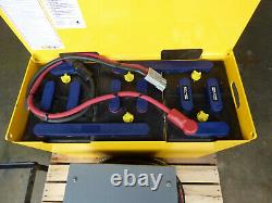 12 Volt Forklift Battery and Charger 6-85S-25 1020 LBS