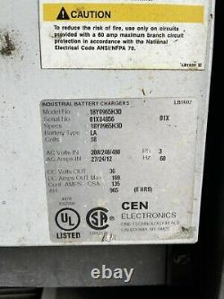 1 Used Cen Cen-100 Rt-05plus Industrial Battery Charger For Forklift 36v