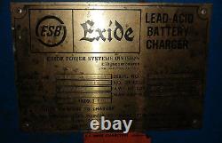 1 Used Exide Npc 18-3-550l Battery Charger 3 Phase, 240/480 Volts Make Offer