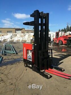2011 RAYMOND REACH TRUCK 4000LB 240 LIFT With BATTERY&CHARGER 42 FORKS 107 TALL