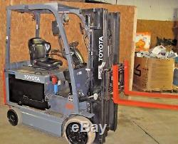 2011 Toyota Forklift 8FBCHU25 Electric 5,000lb Refurbished Battery and Charger