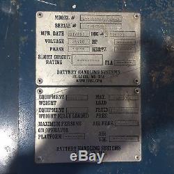 2011 Used Forklift Battery Extractor Battery Handling Systems