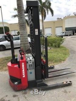 2012 Raymond electric walkie stacker walk behind with 24 volt battery and charger