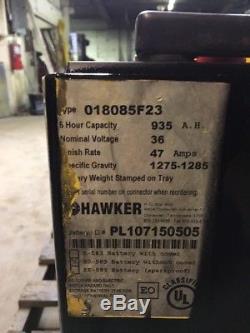 2014 Hawker Forklift Battery 18 85 23 36 Volt