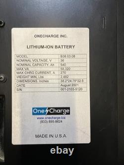 2020 One Charge 36V Lithium-Ion Forklift Battery 18-85-21