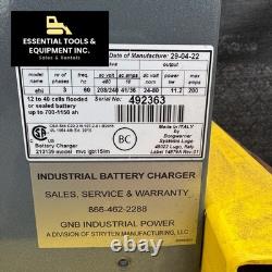 2022 GNB 24V-80V Volt Forklift Battery Charger EHIMV80M200 3-Phase 220V 36 48
