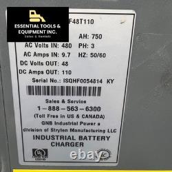 2022 GNB EHF 48V Forklift Battery Charger EHF48T110 High Frequency 3-Phase 480V