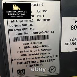 2022 GNB EHF 48V Forklift Battery Charger EHF48T110 High Frequency 3-Phase 480V