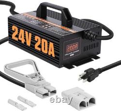24V 20A Forklift Battery Charger, 24 Volt Forklift Charger Smart Automatic 24V