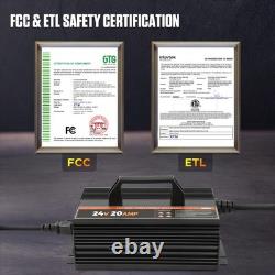 24V 20A Forklift Battery Charger, 24 Volt Forklift Charger Smart Automatic 24V