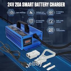 24V 20A Forklift Battery Charger, Fully Automatic Smart Charger, 24V 24V20A