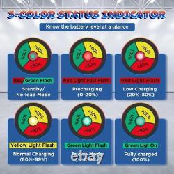 24V 20A Forklift Battery Charger with 16FT Cable for Electric Pallet Jacks