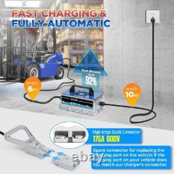 24V 20A Forklift Battery Charger with 16FT Cable for Electric Pallet Jacks