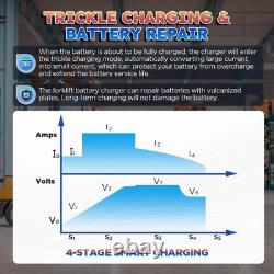 24V 20A Forklift Battery Charger with 16FT Cable for Electric Pallet Jacks