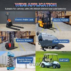 24V 20A Forklift Battery Charger with 16FT Cable for Electric Pallet Jacks