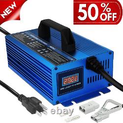 24V 20A Golf Cart Charger Forklift Charger Fit For 100AH-200AH Lead-Acid Battery