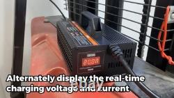 24V 20A Smart Forklift Battery Charger LCD Trickle Charger for Pallet Jack, St