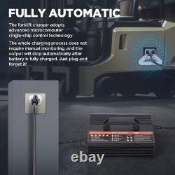 24V 20A Smart Forklift Battery Charger LCD Trickle Charger for Pallet Jack, St