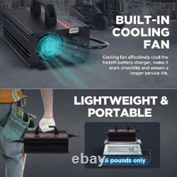 24V 20A Smart Forklift Battery Charger LCD Trickle Charger for Pallet Jack, St