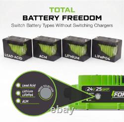 24V 25A Battery Charger for Genie, JLG, Skyjack, Forklift & More