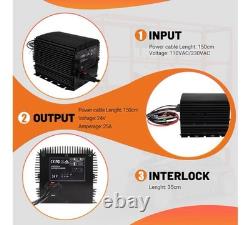 24V 25A Battery Charger for Genie/Skyjack/JLG/Haulotte Lift HB600-24B 161827