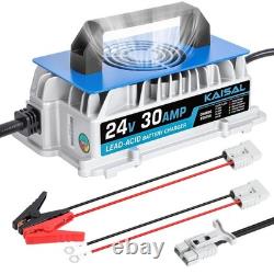 24V 30A Battery Charger 24 Volt Smart 1250W Forklift Battery Charger 3 Connec