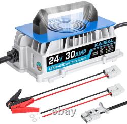 24V 30A Battery Charger 24 Volt Smart 1250W Forklift Battery Charger 3 Connect W