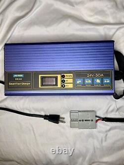 24V 30A For Golf Cart Forklift Club Car Battery Charger Fast Charging Portable