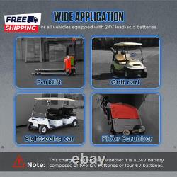 24V 30A Forklift Battery Charger 1250W Smart 7-Stage Trickle Charger IP67 Waterp