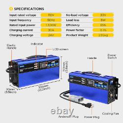 24V 30A Forklift Battery Charger EPallet Jack Club Car Lead-Acid Battery Charger