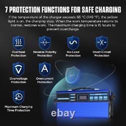 24V 30A Forklift Battery Charger Fully-Auto Smart Charger For Floor Scrubber LCD