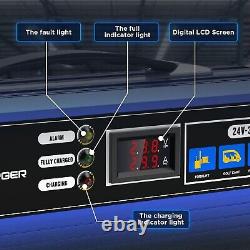 24V 30A Forklift Battery Charger, Fully-Automatic Electric Pallet Jack & Fork
