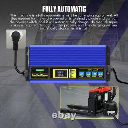 24V 30A Fully-Automatic Smart Charger For Forklift Golf Cart Fast Charging