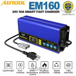 24V 30A Fully-Automatic Smart Fast Charger Portable Battery Charger For Forklift