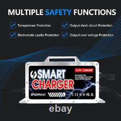 24V 30A Heavy-Duty Forklift Battery Charger with Anderson Plug for Toyota, Hyste