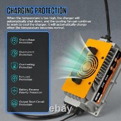 24V 30A IP67 Golf Cart Forklift Battery 7 stage Charger Lead Acid w Temp Sensor