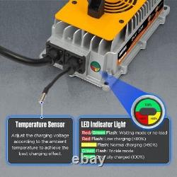 24V 30A IP67 Golf Cart Forklift Battery 7 stage Charger Lead Acid w Temp Sensor
