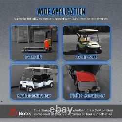 24V 30A IP67 Golf Cart Forklift Battery 7 stage Charger Lead Acid w Temp Sensor