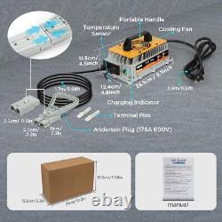 24V 30A IP67 Golf Cart Forklift Battery 7 stage Charger Lead Acid w Temp Sensor