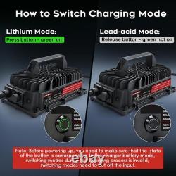 24V 30A Lithium Battery Charger for 29.2V LiFePO4 and Lead-Acid, for Forklift, G