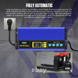 24V 30Amp Fully-Automatic Smart Battery Charger for Forklift Club Car Golf Cart