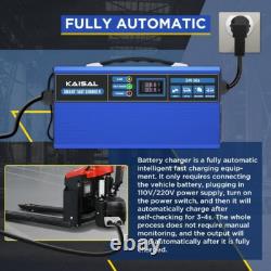 24V Battery Charger 30A Fast Golf Cart Forklift Battery Charger Fully-Automatic