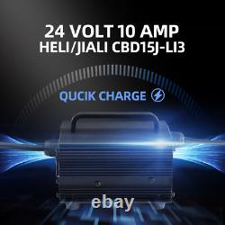 24 Volt 10 Amp Lithium Battery Charger for HELI CBD15J-Li3 Electric Pallet Jack