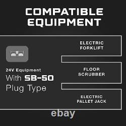 24 Volt 25A Battery Charger for Forklift, Electric Pallet Jack, Floor Scrubbers