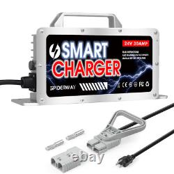 24 Volt 30 Amp Forklift Battery Charger with Anderson Plug for Toyota Hyster Crown