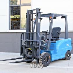 2.5 ton 5500 lb electric forklift with charger and lead acid battery